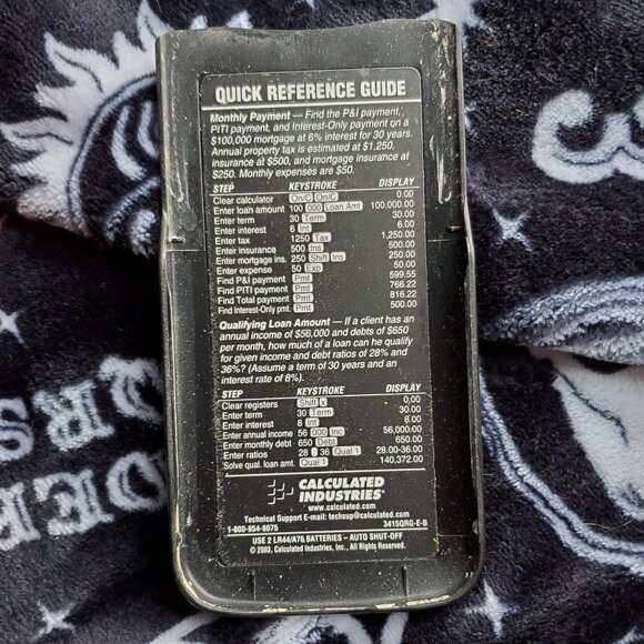 Calculated Industries Model 3415 Qualifier Plus IIIx Advanced RE Calculator - Picture 3 of 6